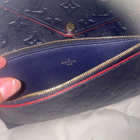 Louis Vuitton Navy and Red Clutch - Picture 11 of 11
